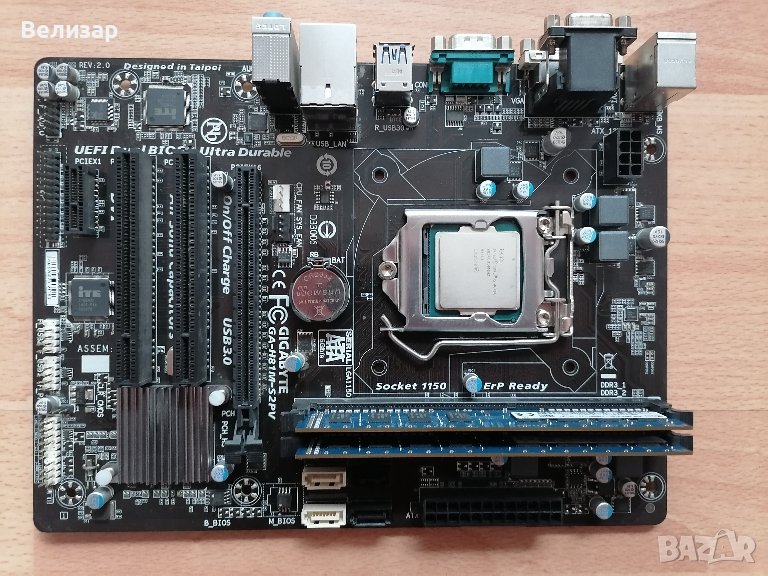 Intel Core i5-4670K + Gigabyte H81 + 8GB DDR3, s.1150, снимка 1