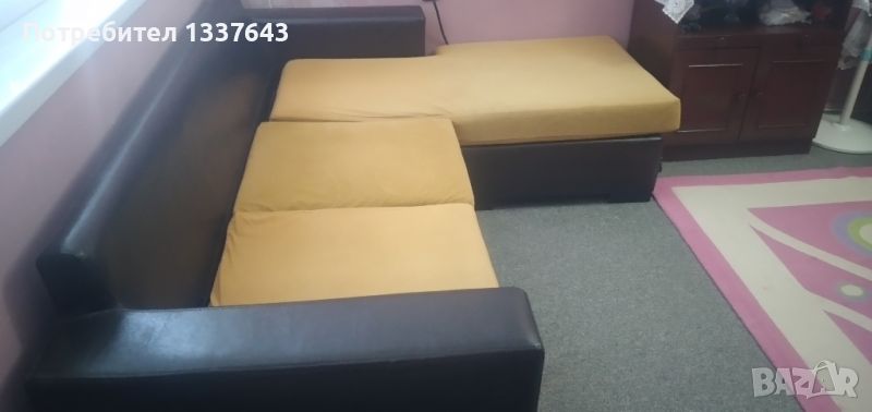 Кожен диван , снимка 1