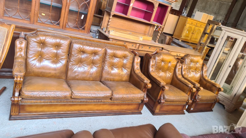 кожена холова гарнитура 3+1+1, снимка 1