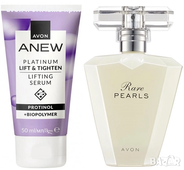 Парфюм Rare Pearls+​Стягащ и повдигащ серум Anew Platinum, снимка 1