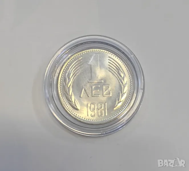 1 лев 1981 година - 1300 години България, снимка 1