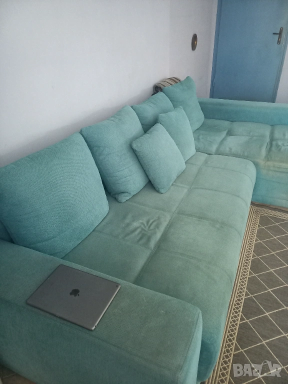 Диван ъглов с функция сън, снимка 1