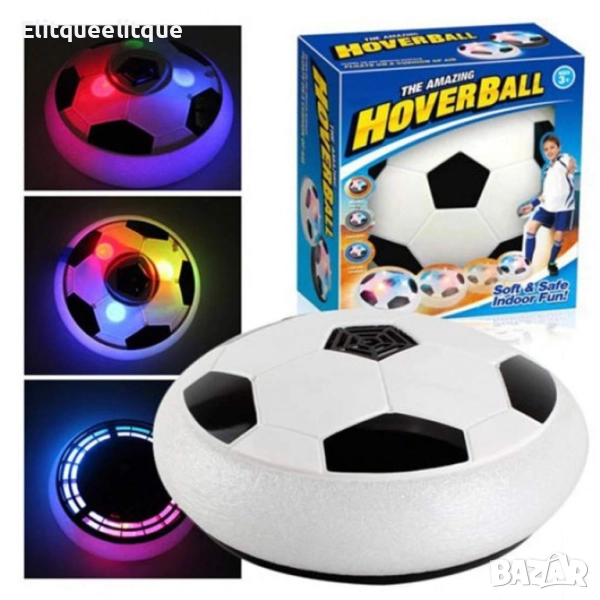 Светеща въртяща се футболна топка с защитна пяна и LED светлини, снимка 1