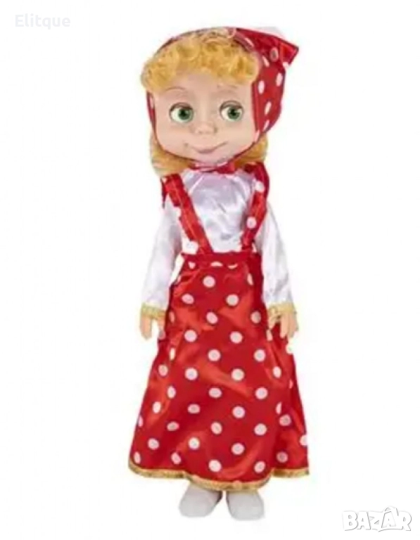 Кукла Маша с фигурка на мечока и музикална функция, снимка 1