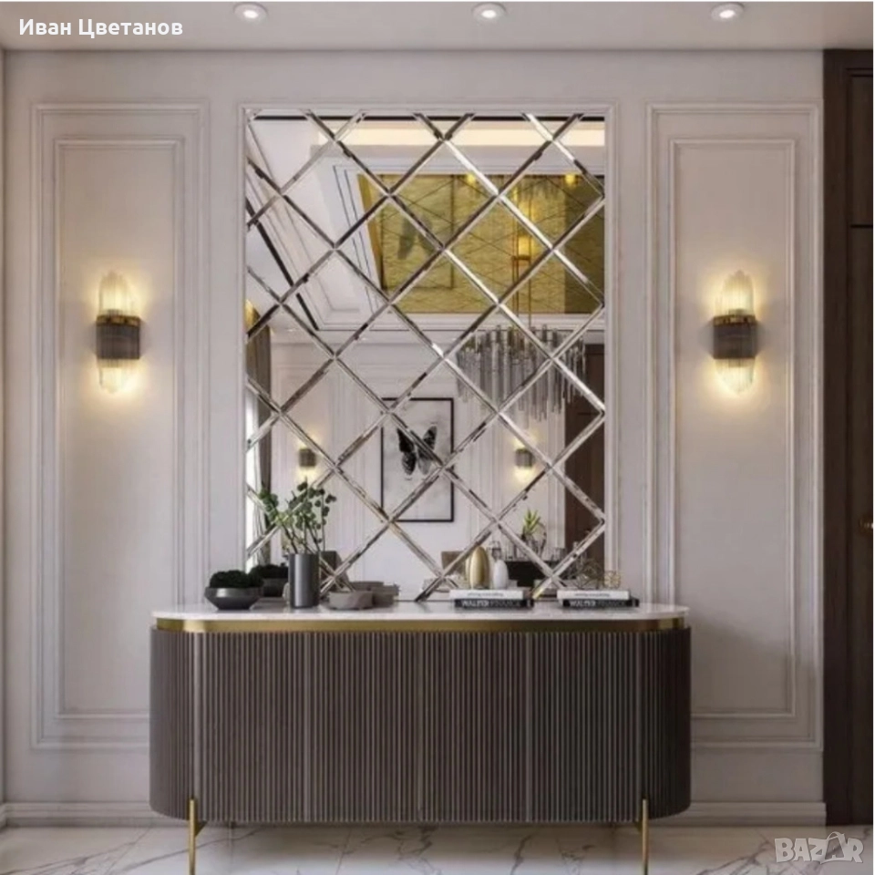 Огледални стикери за стена 32 броя – Лесен начин да преобразиш дома си с модерна елегантност, снимка 1