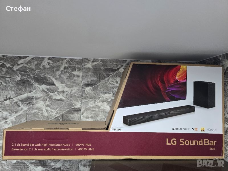 Soundbar LG SN5 400W, снимка 1