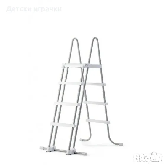 Стълба за басейни Intex, 91/132 см, стоманена конструкция, безопасна, универсална, снимка 1