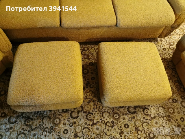 Холна гарнитура с разгъваем диван! , снимка 4 - Дивани и мека мебел - 53934980