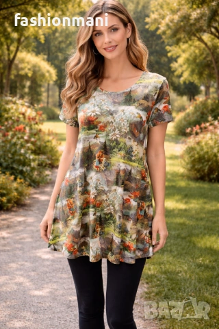 Разкроена туника - код 1197