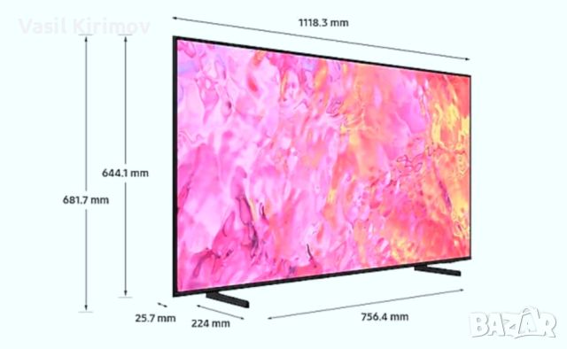 телевизор Samsung QLED 60/50инча, снимка 3 - Телевизори - 45648922