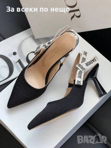 Christian Dior Дамски Черни Обувки На Ток Кристиян Диор Код E1237, снимка 5 - Дамски обувки на ток - 53754864