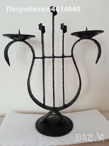 Свещник кован 27 см 