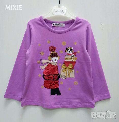 Нова лилава детска блуза , снимка 1 - Детски Блузи и туники - 45078336