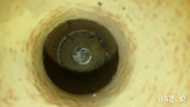 Ретро керамична ваза с дръжки, жълта, снимка 9 - Вази - 51598358