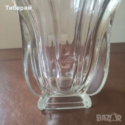 Стъклена ваза стара, снимка 12 - Вази - 52025457