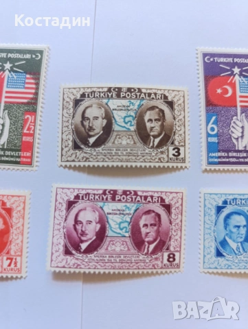 Пощенски марки Турция 1939, снимка 3 - Филателия - 53981069