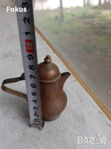 Малко медно ибриче кана ибрик бакър, снимка 6 - Антикварни и старинни предмети - 53378121