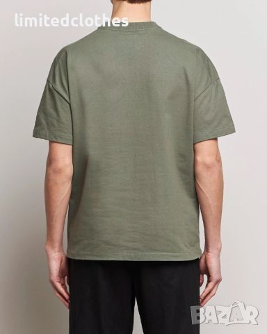 JIL SANDER Army Green Logo Print Мъжка Тениска size M и XL, снимка 4 - Тениски - 46644847