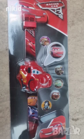 Макуин маккуин McQueen cars колите 3D детски часовник прожектор, снимка 2 - Детски - 31498367