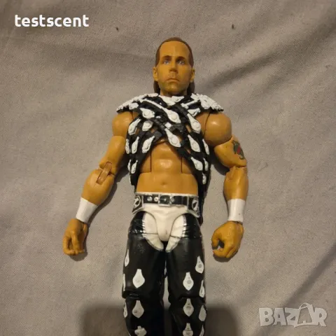 Екшън фигура WWE Shawn Michaels HBK Elite Classic Exclusive Mattel WWF Шон Майкълс, снимка 11 - Фигурки - 49419598