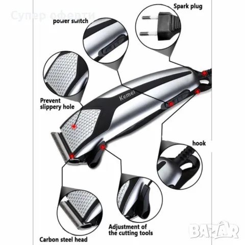 Тример за подстригване Kemei KM-4640, снимка 5 - Машинки за подстригване - 48572634