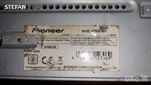 PIONEER AVIC-F930BT , снимка 4 - Аудиосистеми - 48283200