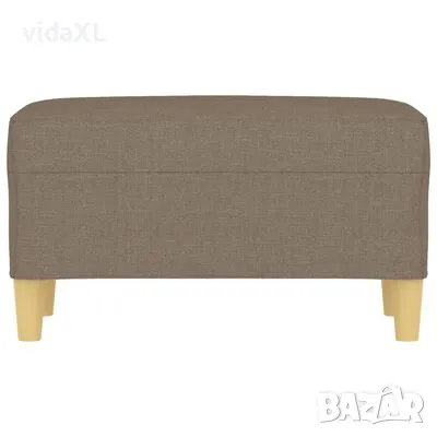 vidaXL Пейка, Таупе, 70x35x41 см, плат(SKU:349374), снимка 4 - Градински мебели, декорация  - 49222399