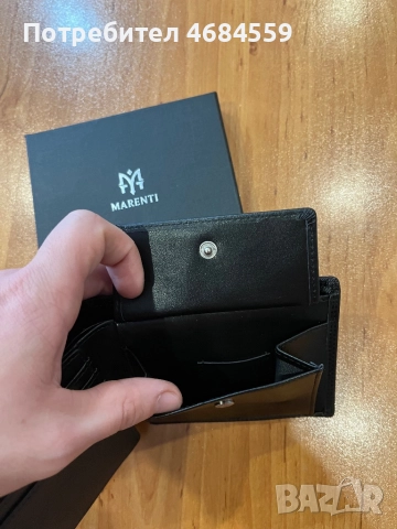 Кожен портфейл Marenti, снимка 5 - Портфейли, портмонета - 52812017