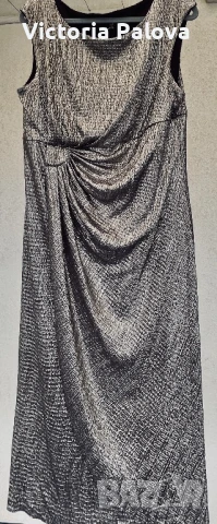Коктейлна златисто- сребриста  рокля  LAURA , снимка 17 - Рокли - 50506890