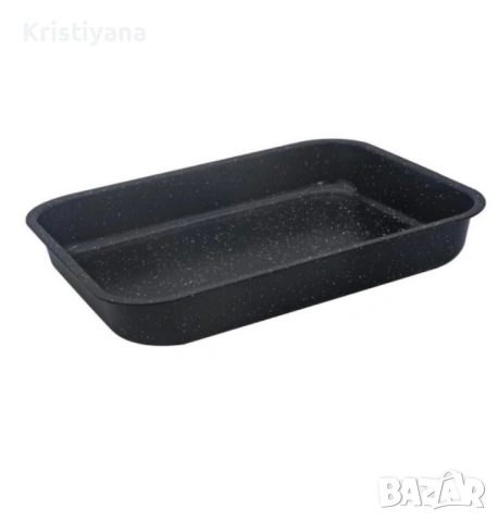 Тава Rosberg, Правоъгьлна, Черен/ въгл. стомана, мрам. покр.