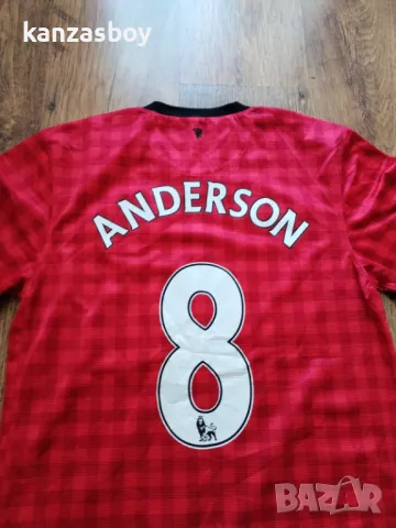 NIKE MANCHESTER UNITED Anderson 2012 2013 HOME SHIRT - страхотна футболна тениска S, снимка 4 - Тениски - 48882692