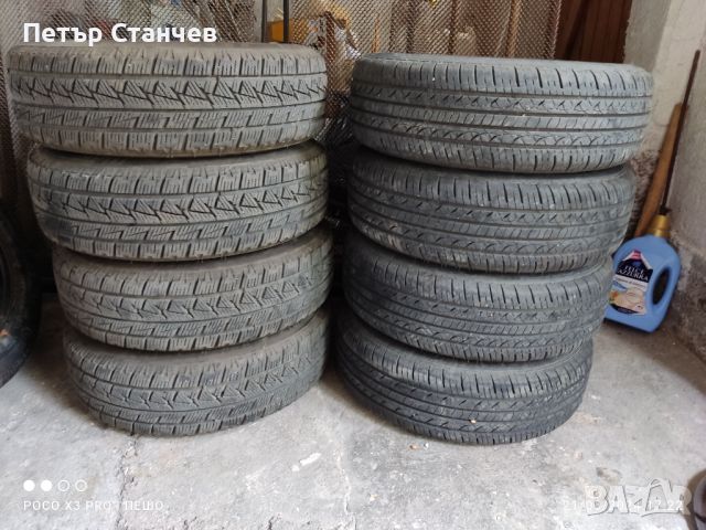 Два комплекта гуми зимни и летни от Хонда Сивик 6, снимка 1 - Гуми и джанти - 46310654