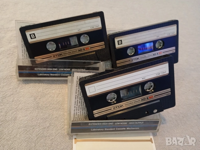 Лот от 3 бр TDK AD-X60 нормални аудио касети