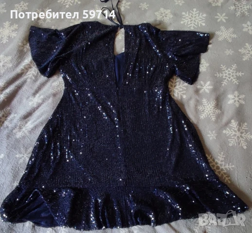 Лъскав топ/рокля, снимка 2 - Рокли - 50576556