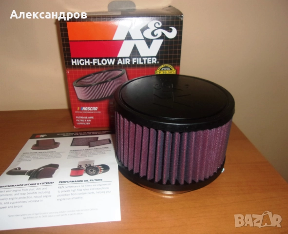 Спортен филтър K&N-оригинал, отвор 89мм, нов, промо цена!, снимка 2 - Части - 52829371