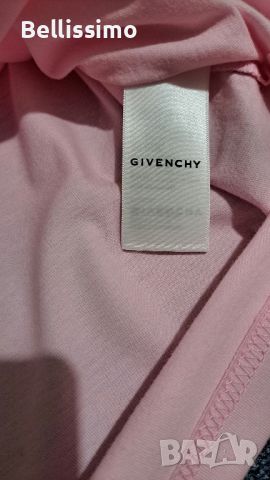 *Givenchy* Дамска тениска с къс ръкав в бебешко розово, oversized, снимка 3 - Тениски - 45767618