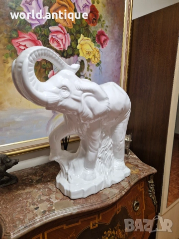 Страхотна огромна антикварна порцеланова фигура статуетка , снимка 7 - Статуетки - 53815695