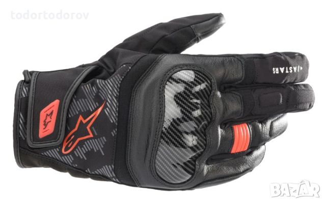 Мото ръкавици ALPINESTARS SMX-Z DRYSTAR Red/Black,размер М,NEW, снимка 1 - Аксесоари и консумативи - 46400922