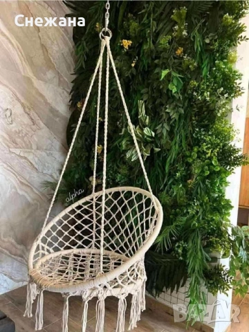 Нова Висяща градинска люлка, снимка 2 - Градински мебели, декорация  - 53883155