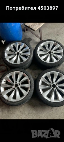 Джанти с гуми за Фолксваген 18ки , снимка 4 - Гуми и джанти - 53936767