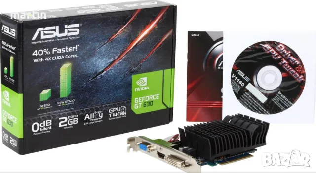 Видео Карта: ASUS GT 630 Silent 2GB DDR3, снимка 5 - Видеокарти - 50057825