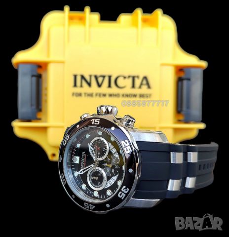 часовник INVICTA Pro Diver SCUBA Silver 48 mm, НОВ , снимка 7 - Мъжки - 46743536