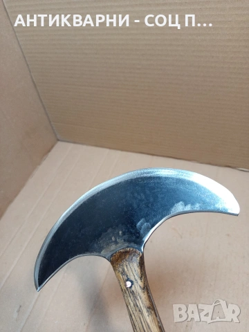 Стар Ръчно Изработен Сарашки Кожарски Нож. НОМЕР 1656., снимка 5 - Антикварни и старинни предмети - 53759958