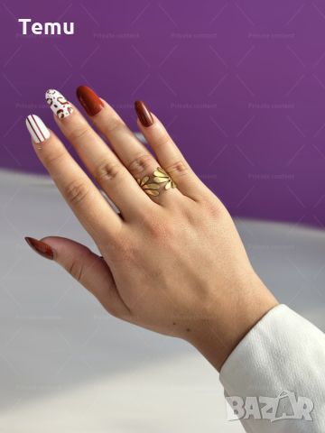 Златист дамски пръстен от неръждаема стомана тип цвете, снимка 1 - Пръстени - 46373805