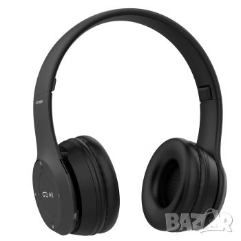 Безжични Bluetooth слушалки Eurotec - черни, снимка 2 - Безжични слушалки - 46400613