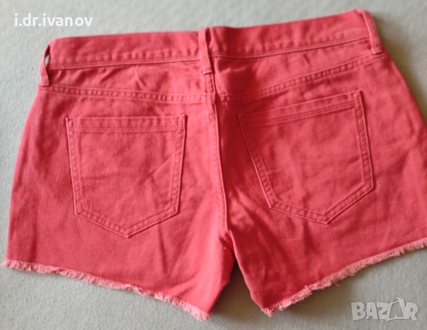Червени дънкови къси панталонки Оld navy, снимка 7 - Къси панталони и бермуди - 45253028