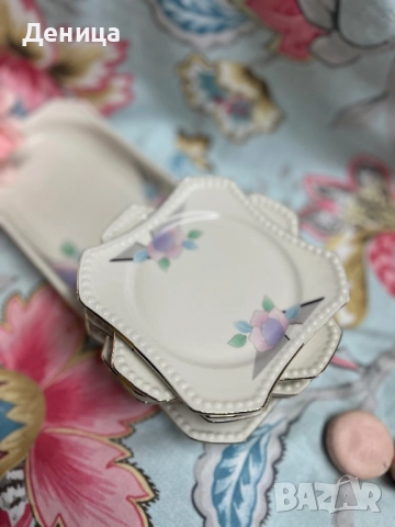 И отново Изида за десерт💗 Релефен перлен наниз и цветна декорация , снимка 3 - Сервизи - 52162256