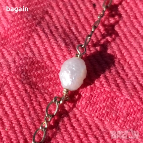 Перлена огърлица, дубле, позлата., снимка 4 - Колиета, медальони, синджири - 53663985