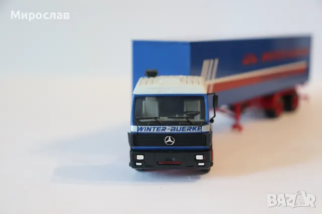 HERPA H0 1/87 MERCEDES BENZ КАМИОН МОДЕЛ ТИР, снимка 3 - Колекции - 50124545
