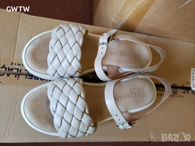 Италиански сандали от естествена кожа, снимка 2 - Сандали - 50694495